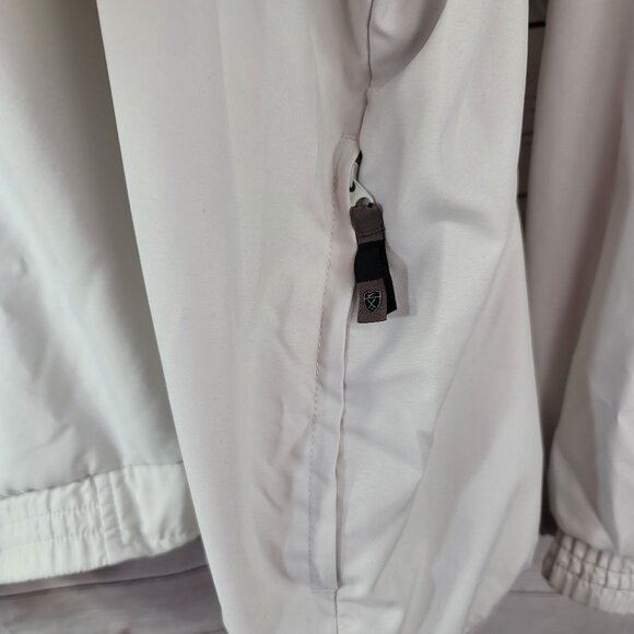 Nike Golf Mens Jacket Windbreaker Tan XXL Zip Pocket Snap Collar Pullover READ - Picture 5 of 9
